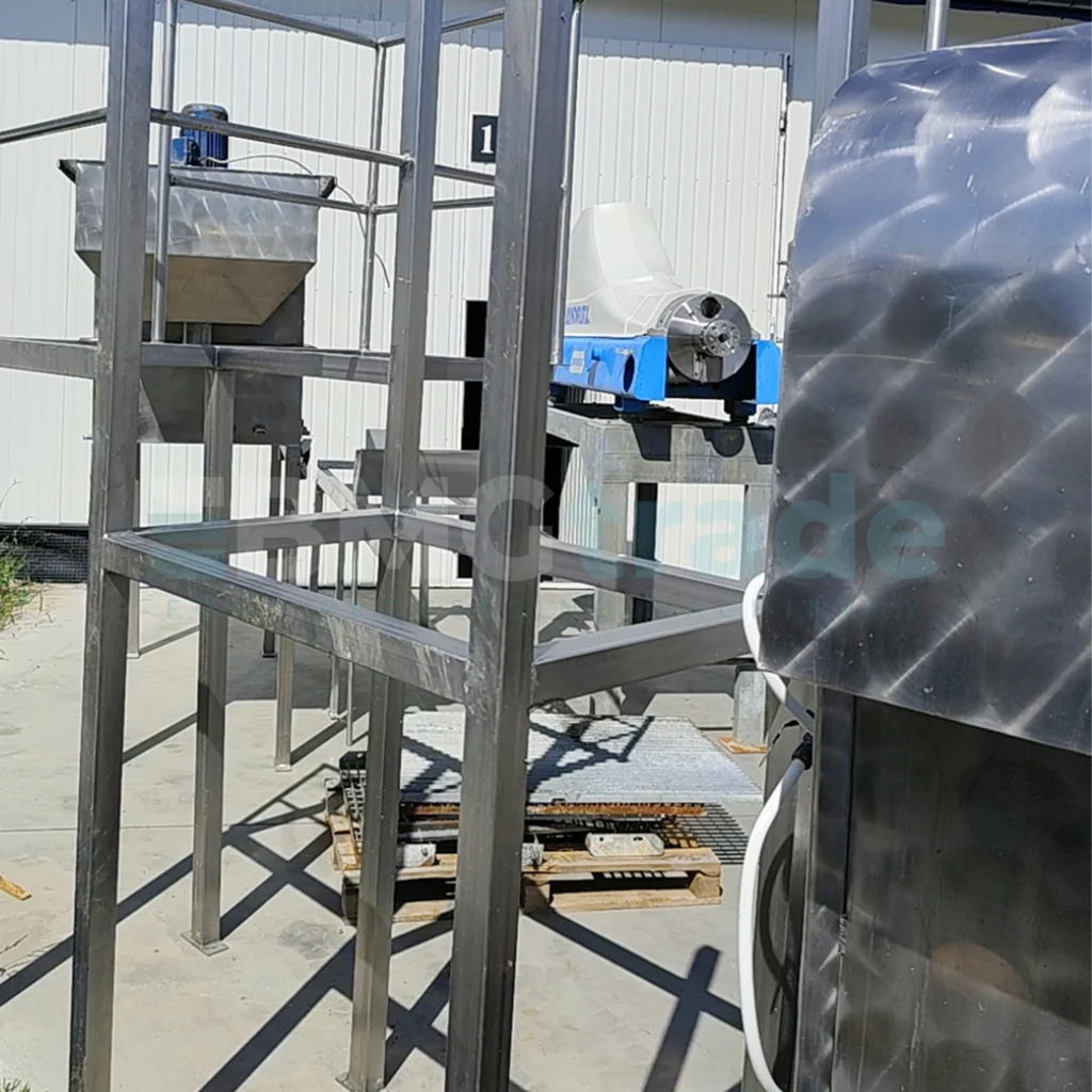 Wastewater treatment plant for the food industry