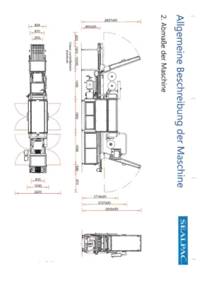 SEALPAC A10 traysealer (2018) Food Processing Machinery 19 Dimensions