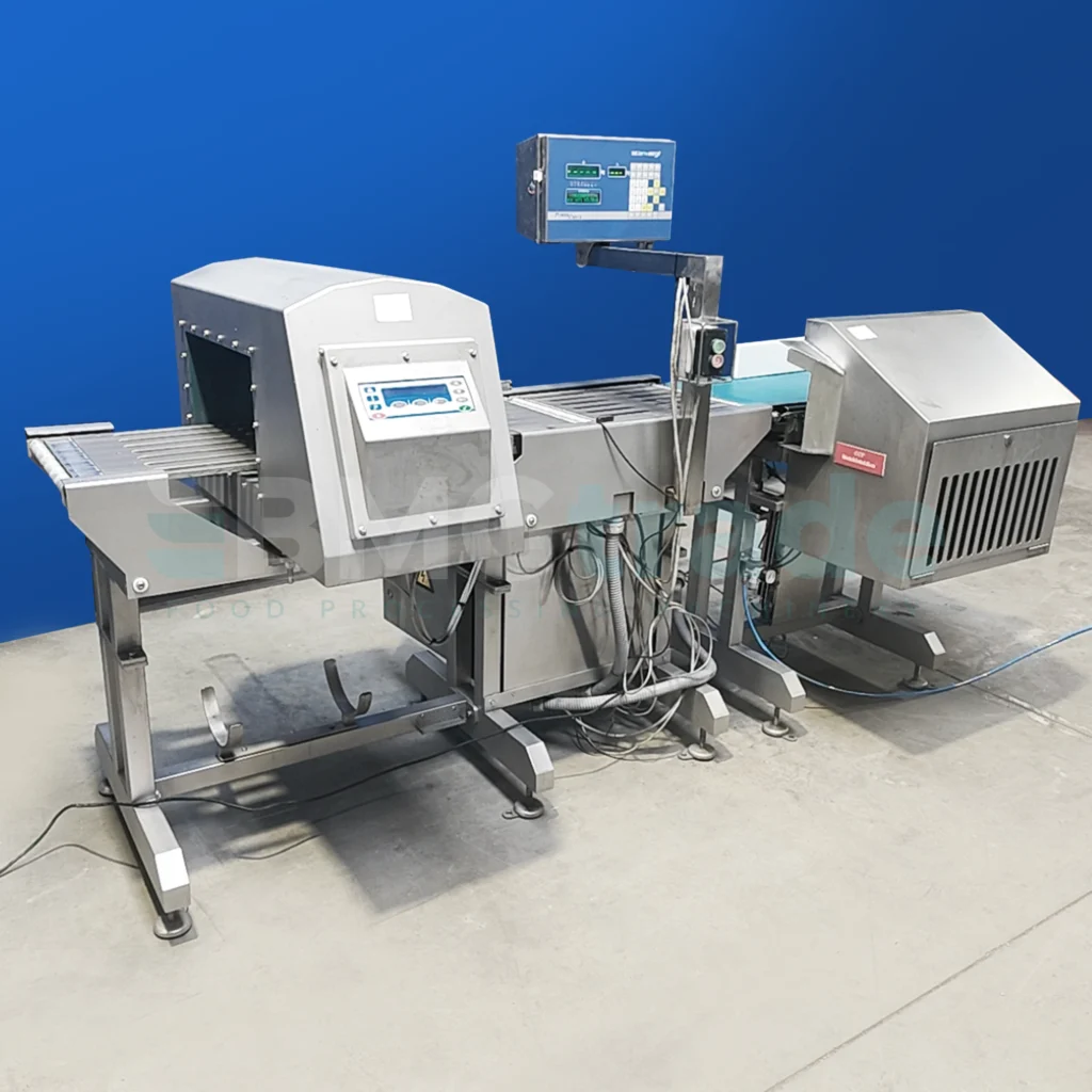 Weigher SCANVAEGT and metal detector Loma MD304