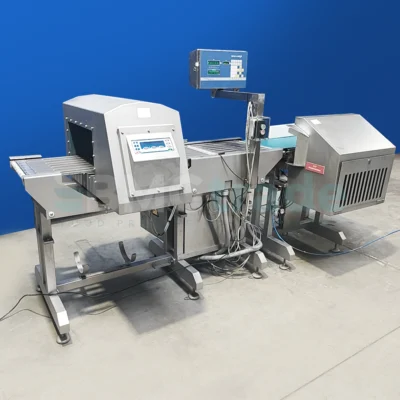 Weigher SCANVAEGT and metal detector Loma MD304