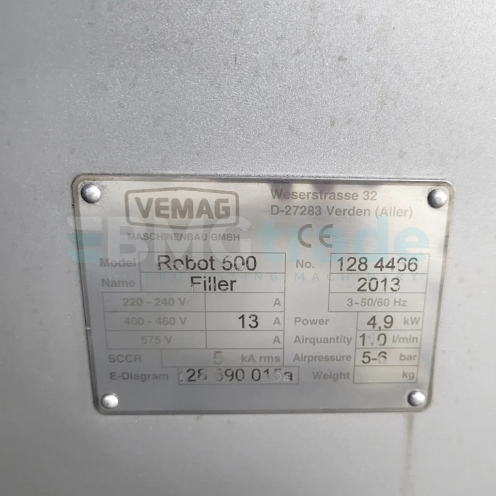 Vemag Robot 500 Vacuum Filler